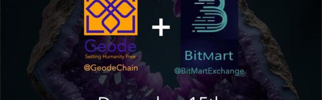 Geode Lists GEODE Coin on BitMart.com as Part of Ongoing Decentralized Infrastructure Expansion