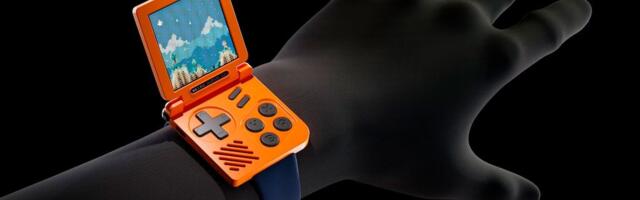 Retro Gaming Watch flips open at Kickstarter — tiny gaming device features 1.5MB of RAM and Arm Cortex M33 CPU