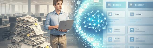 ИИ-ассистент для крупного бизнеса. Как собрать обучающие курсы из вашей базы знаний