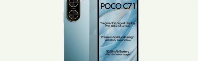 Poco C71 arrives with a 120Hz screen and 5,200 mAh battery