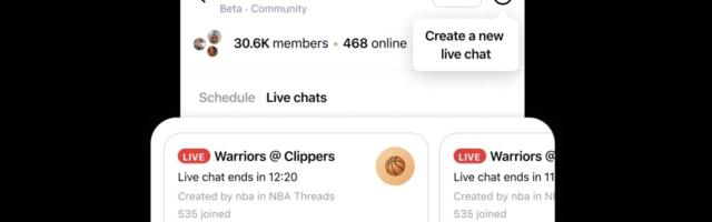 Threads Adds Live Chats, Starting With the NBA Playoffs
