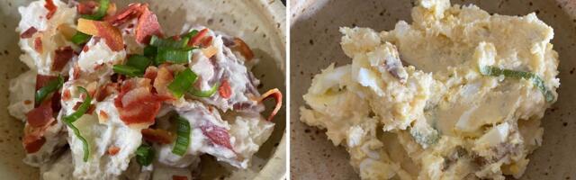 I made potato salad using recipes from Guy Fieri, Sunny Anderson, Ina Garten, and Ree Drummond to find the best side dish