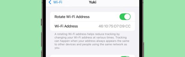 iOS 18 and macOS Sequoia Add 'Rotate Wi-Fi Address' Option to Cut Down on Tracking