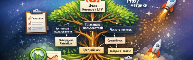 Дерево метрик и прокси-метрики: как перестать гадать и начать управлять ростом продукта