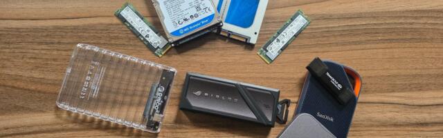 Testing old drives as external storage to avoid price hikes — hard drive, SATA SSD, and NVMe in enclosures up to 80 Gbps, tested