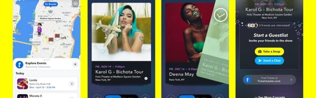 Snapchat partners with Ticketmaster so users can discover events in-app