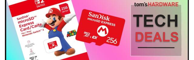 Pre-order the official Nintendo 256GB microSD Express memory card for the Nintendo Switch 2 for £49