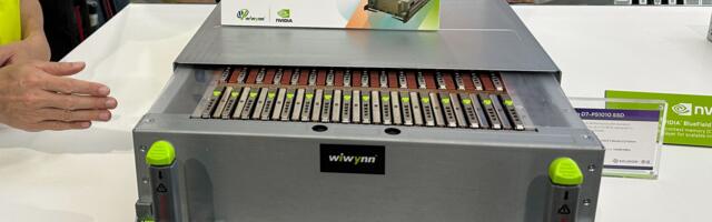 Nvidia's high-speed AI data center storage servers break cover, touting 2.9 petabytes of storage and extreme PCIe 6.0 performance — Wiwynn shows off SCADA server with GPU-accelerated storage