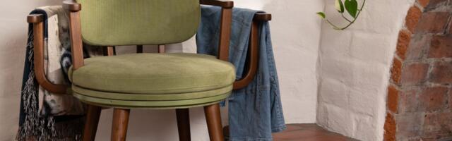 This chair gives half-worn clothes a home