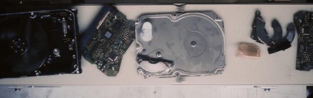 The DiskMantler violently shakes hard drives for better rare-earth recovery