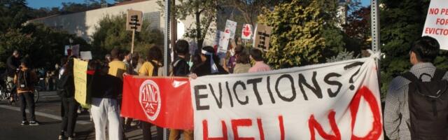 Fights break out at protest of landlord party celebrating end of eviction moratorium