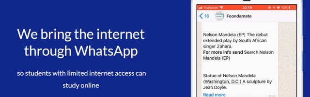 SA’s FoondaMate is helping students with limited internet study using WhatsApp, Messenger