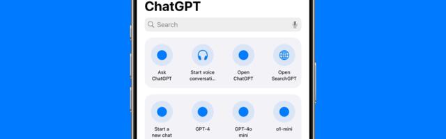 OpenAI Adds SearchGPT Option to Apple's Shortcuts App