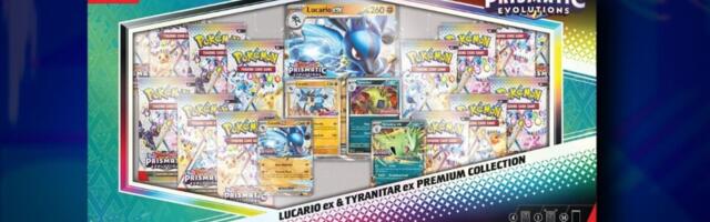 Save over $60 on the Pokémon TCG Prismatic Evolutions Lucario and Tyranitar Collection with Sam’s Club’s restock