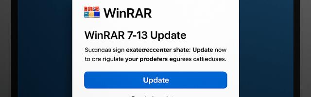 Time Yo Update: WinRAR 7.13 Update Fixes Critical Windows Security Vulnerability