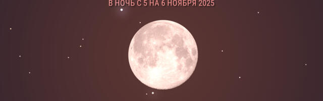 Суперлуние в ночь с 5 на 6 ноября 2025