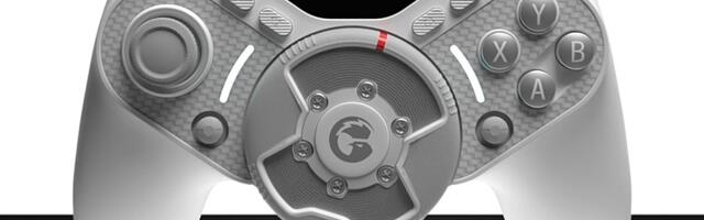 GameSir put a tiny force feedback steering wheel on its new Swift Drive controller