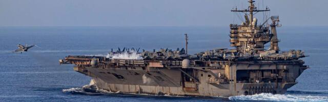 US aircraft carriers are moving around. More firepower is going to the Middle East.