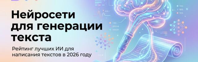 Нейросети для генерации текста: Рейтинг лучших ИИ для написания текстов в 2026 году