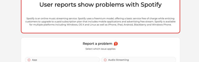 Spotify is down for some users