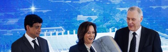 VP Kamala Harris leaves her mark on Applied Materials building