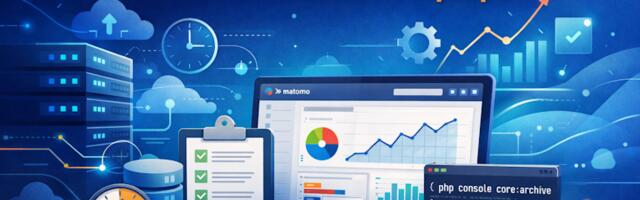 Настройка автоматической архивации отчетов Matomo на сервере