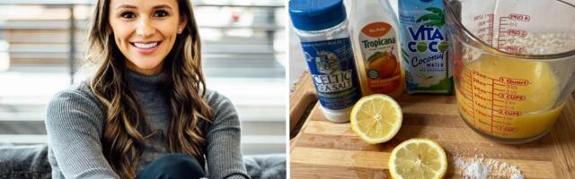 Make your own electrolyte drink at home using this simple 4-ingredient recipe from a sports nutritionist