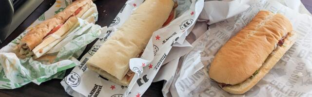 I ordered bacon, lettuce, and tomato sandwiches from Cousins Subs, Jimmy John's, and Subway. Only one chain let me down.