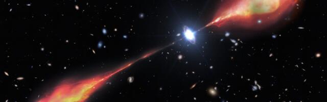 Astronomers Discover Colossal Radio Jet From Early Universe