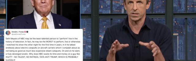 Seth Meyers responds to Trumps targeted Truth Social rant about him