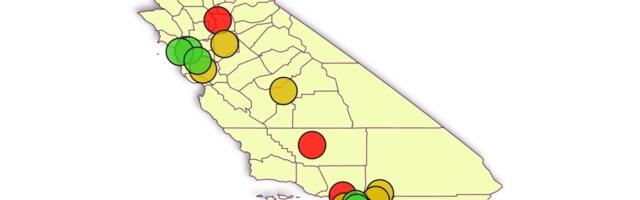 Where in California are people feeling the most financial distress?