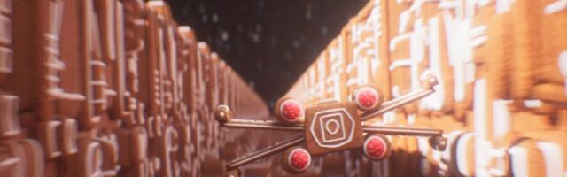 Watch ILM Recreate the Death Star Trench Run Out of Virtual Gingerbread