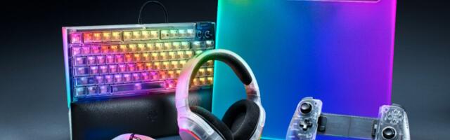 Razer Phantom White collection launches — translucent gaming peripherals include Basilisk V3 Pro 35K mouse, BlackWidow V4 75% keyboard