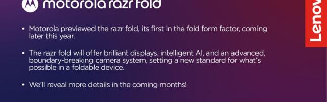 Motorola’s first book-style foldable leaks