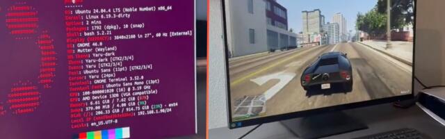 Linux hacked onto a PS5 to turn Sony's console into a Steam Machine — GTA V Enhanced Edition runs at 60 FPS on 1440pwith ray tracing