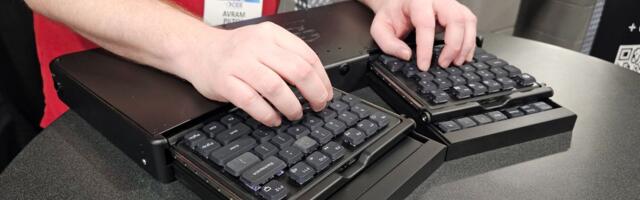 Raspberry Pi 5 powers motorized keyboard that changes layout based on hand gestures