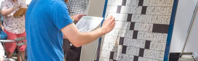 Why solving crosswords is like a phase transition