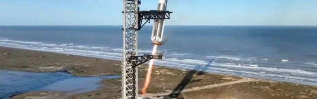 SpaceX successfully catches giant Starship rocket mid-air for the second time