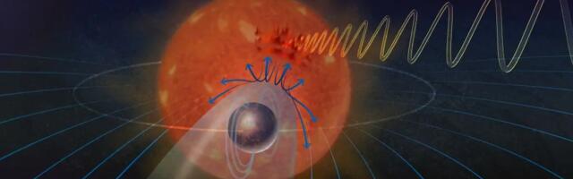 Planet orbits so close to its star that their magnetic fields connect