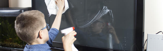 Why Using Glass Cleaner On Your TV Is Never A Good Idea