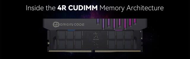 256GB of dual-channel RAM hits mass market  thanks to Origin Code  — quad-rank CUDIMM packs 128GB of DDR5-8000 into a single module