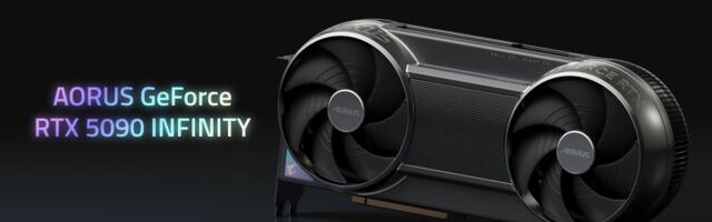 Gigabyte's Aorus RTX 5090 Infinity takes aim at Asus' ROG Matrix — superconducting heatpipes, 'Windforce Hyperburst' cooling brings 'penetrating airflow' to both sides of the card