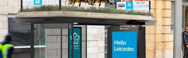 Leicester installs bee-friendly bus stops