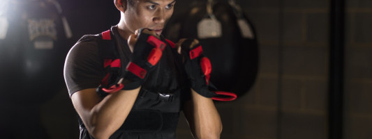 Quell’s resistance-based workout can get you in shape by boxing virtual enemies