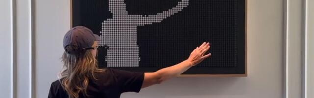 You can use a Raspberry Pi to control this flip display