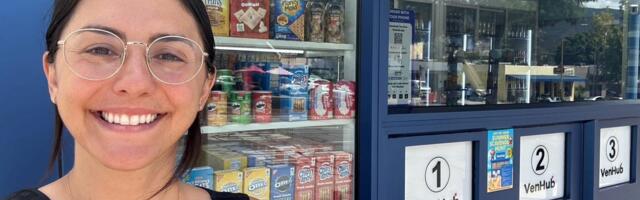 I visited a 24/7 convenience store where robots named Barb and Peter served me snacks