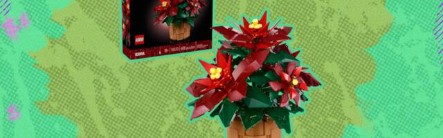 This Lego poinsettia is the ultimate holiday centerpiece, and its under $40