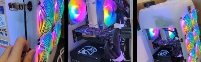 This RGB PC in a plastic jug is uncomfortably beguiling — $150 build armed with an Xeon chip is literally bottlenecked This RGB PC in a plastic jug is uncomfortably beguiling — $150 build armed with an Xeon chip is literally bottlenecked