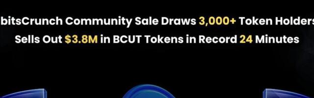 bitsCrunch BCUT Community Sale Sells Out In Record 24 Minutes, Raising $3.85M