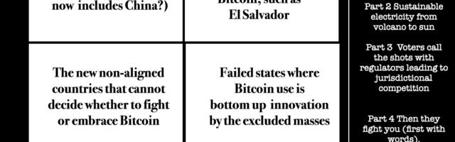 Bitcoin in El Salvador Part 1 First the Rest then the West